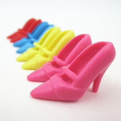 Doll Shoes Pointed High Heel Bridal Shoes for 28-30cm Barbie Doll