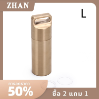 ZHAN Waterproof outdoor Metal survival pill จับคู่ EDC กล่องใส่ภาชนะ