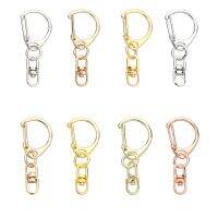 123ZOUUI 10Pcs การทำเครื่องประดับ แหวนแยก อุปกรณ์เสริมอะไหล่กระเป๋า ปลอกคอ Carabiner Snap กุ้งก้ามกราม ตะขอ สายรัดกระเป๋า