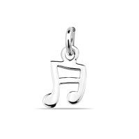 Silver thai Musical Note hanging Note Silver Pendant , จีตัวโน้ตดนตรีห้อยจี้เงินแท้925สวยแบบเรียบๆๆเข้ากันได้กับทุกชุดคะ , tiny Music Pendant silver