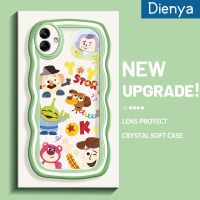 Dienya เคส F04 M04 A04E A04ลายการ์ตูนน่ารักนาซ่าบัซไลท์เยียล์ใหม่ Colour Macaron เวฟ Border กันกระแทกแบบใสนิ่มเคสมือถือฝาครอบป้องกันกล้องซิลิกาเจลที่สร้างสรรค์