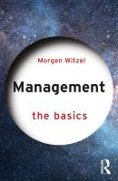 หนังสืออังกฤษใหม่ Management : The Basics (The Basics) (2ND) [Paperback]