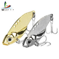 Weihe 2Pcs โลหะ VIB Hard Fishing Lure Bass Crankbait เหยื่อ Treble Hooks สำหรับน้ำเค็มน้ำจืด