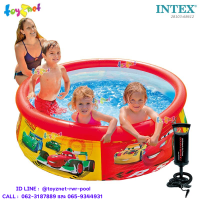 Intex ส่งฟรี สระน้ำ อีซี่เซ็ต 6 ฟุต (1.83 ม.) คาร์ รุ่น 28103 + ที่สูบลมดับเบิ้ลควิ๊ก วัน