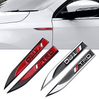 Modification upgrading 2Pcs Car Body Fender Side Metal Alloy Sticker Decoration for Toyota Car Styling Accessories