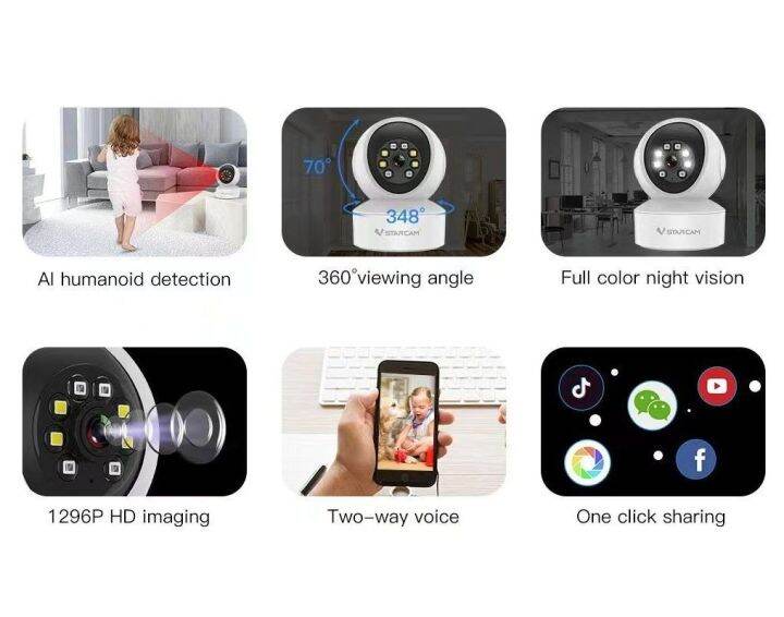 vstarcam-cg49l-ใหม่-2023-ใส่ซิมได้-4g-กล้องวงจรปิดไร้สาย-indoor-ความละเอียด-3mp-1296p-ภาพสี-มีai-สัญญาณเตือน