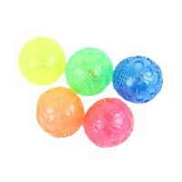 Dog Ruer Glowing Ball Toy High Elasticity Pet Chewing Squeaky Toys For Dogs Interactive Teeth Cleaning Toy Funny Pet Supplies