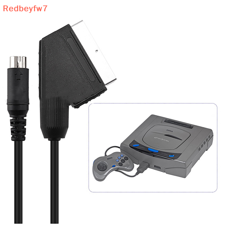 re-สายวิดีโอ1-8ม-5-9ft-scart-เคเบิล-rgb-สายเชื่อม20พินสำหรับ-sega-สำหรับคอนโซลเกมดาวเสาร์