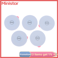 Ministar ไฟสติกเกอร์ขวดเรืองแสง6ซม.,แจกันประดับแก้ว LED สำหรับงานแต่งงานเครื่องดื่มปาร์ตี้คริสต์มาสปีใหม่5ชิ้น