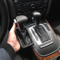 【CW】❂™  Car Leather GEAR Shift Knob Knobs FOR AUDI A6 A7 A5 c6 2009 2010 2011 2012 2014 4G1 713 139 R