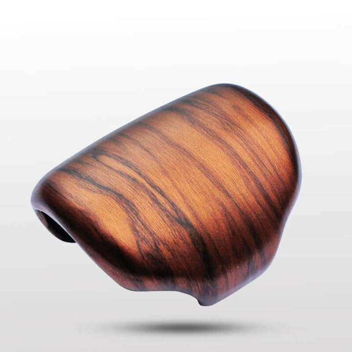 abs-peach-wood-grain-gear-lever-shift-knob-cover-trim-for-honda-cr-v-crv-2017-2020