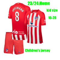 เสื้อฟุตบอลชุดเด็กเล็ก ATLETICO 23/24 ATLETICO เสื้อเจอร์ซีย์ GRIEZMANN MEMPHIS MADRIDs 2023/2024 CARRASCO Camiseta เสื้อผ้าฟุตบอล HERRERA Lorente A MAD ชุดอุปกรณ์ฟุตบอล