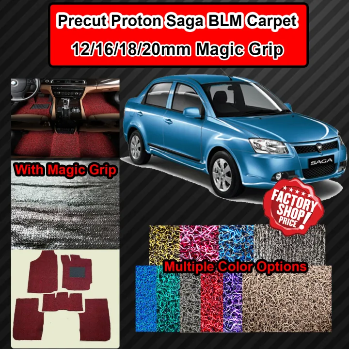 Proton Saga BLM OEM Precut 18/20mm+ PVC Carpet Karpet Coilmat Siap
