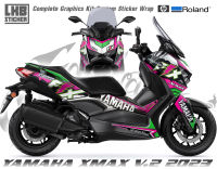 สติ๊กเกอร์แต่งลายรถ YAMAHA X-MAX 2022 V.2 ลาย FLX