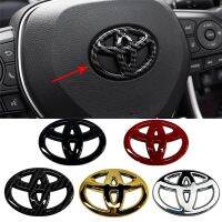 สติ๊กเกอร์โลโก้ฝาครอบล้อรถยนต์สำหรับ Rav4 CHR Landcruiser Prius Camry โคโรลายาริส Highlander Prado Crown Aygo