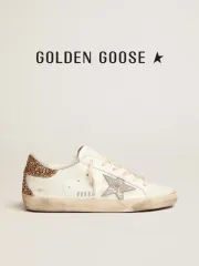 Original Golden Goose Hi Star LTD sneakers with silver glitter