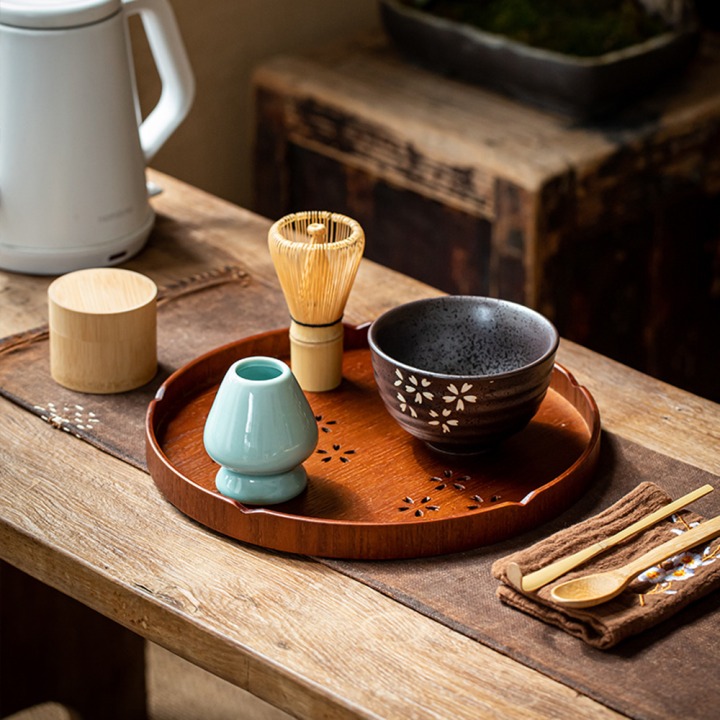 Matcha Japanese Tea Set Traditional With Bamboo Whisk Spoon Chasen