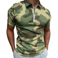 2023 Mardi Gras Camo Casual T-Shirts Colorful Camouflage Polo Shirts Turn-Down Collar Trending Shirt Custom Clothing Big Size 3X