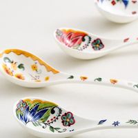 Ceramic SSpoon Utensilios Cucharas Cuchara poon Household Tableware for Soup Large Spoons Soup посуда Посуда рамен cuillère louç Serving Utensils