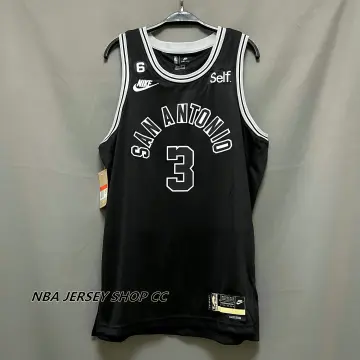 Shop San Antonio Spurs Men's 2022 City Edition #3 Keldon Johnson Name and  Number Teal T Shirt