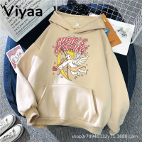 Viyaa เสื้อฮู้ด เสื้อแขนยาวอบอุ่น หลวมและสบาย ทันสมัย สบายๆ ล้ำสมัย สไตล์ WWY230009O 41Z231009