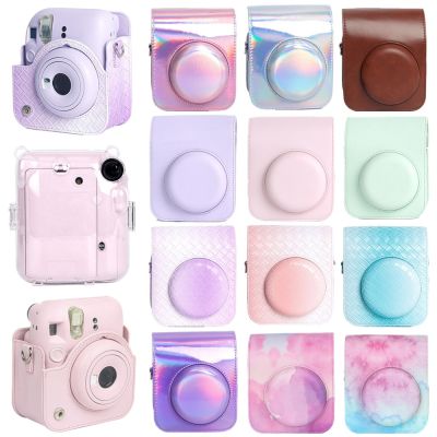 ﺴ For Fujifilm Instax Mini 12 Camera Bag Instant Cameras Protective Case Portable Travel Protector Shell Cover With Shoulder Strap