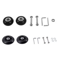 2 Sets Of OD 35Mm &amp; 2 Set Luggage Suitcase Replacement Wheels Axles And Wrench Repair Set 84X24mm