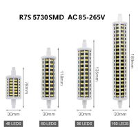 [HOT QQZIWWUJJWG 104] R7S หลอดไฟ LED 5730 SMD 78มิลลิเมตร5วัตต์ที่มีประสิทธิภาพสูง118มิลลิเมตร10วัตต์189มิลลิเมตร20วัตต์สปอตไลแสงแทนที่หลอดฮาโลเจน AC 110โวลต์220โวลต์