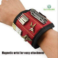 Magnetic Wristband-แม่เหล็กทรงพลัง5อันสำหรับยึดสกรูตะปูสลักเกลียวตัวยึดและเครื่องมือขนาดเล็กอื่นๆ