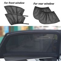 2Pcs Car Window Cover UV Protection Shield Auto Side Front Rear Window Sun Shade Sunshade Curtain Mesh Cover Auto Accessories