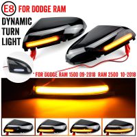 สำหรับ Dodge Ram 1500 2500ไฟ LED กระจกมองข้างมองหลังแบบไดนามิกไฟกะพริบกระจกมองหลังเลี้ยวสัญญาณไฟ