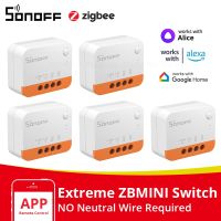 135ชิ้น Itead SONOFF ZBMINI-L2 Zigbee DIY สมาร์ทสวิทช์โมดูลไม่มีสายกลางที่จำเป็น2วิธีควบคุมสำหรับสมาร์ทบ้านอัตโนมัติ