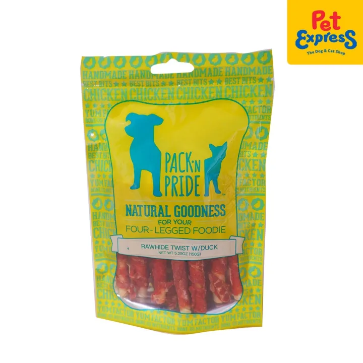 Pack N Pride Rawhide Twist Duck Dog Treats 150g Lazada PH