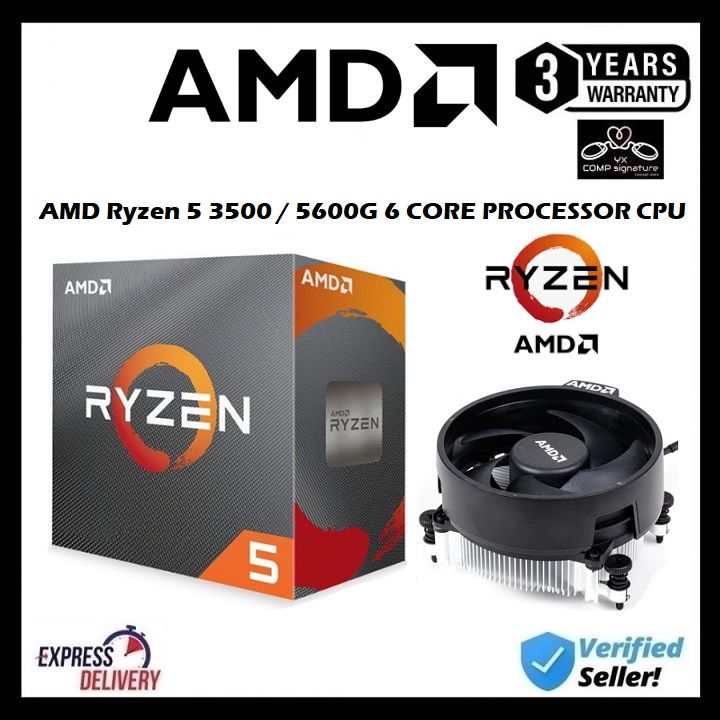 AMD Ryzen 5 3500 / 5600G 6 CORE PROCESSOR CPU | Lazada