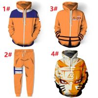 Naruto 3D anime print sweater hoodie jacket