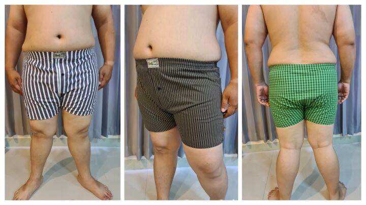 แพคละ-3-ตัว-boxer-ทรงเกาหลี-xl-ผ้าเชิ้ต-บ๊อกเซอร์-คละลาย-สำหรับคนอ้วน-เกรดพรีเมี่ยม