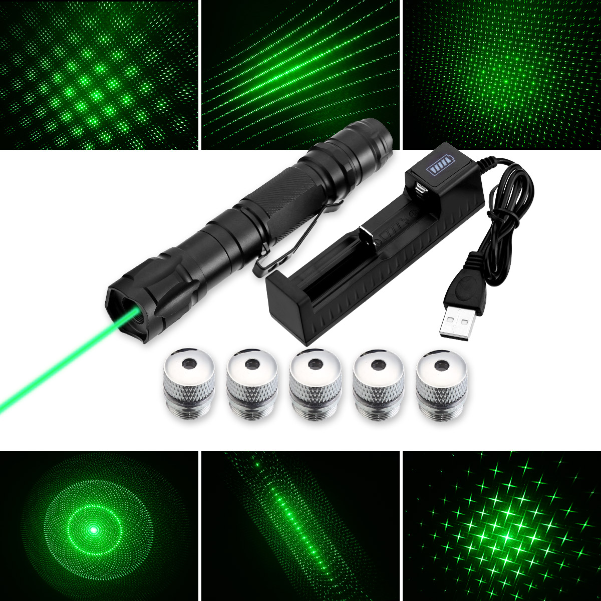 Hot Worldwide 8000M pointer 5 miles 532nm Green Laser Pointer Strong Pen high 
