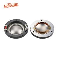 ลวดแบน Ghxamp 34.4Mm ไทเทเนียมทวีตเตอร์ไดอะแฟรมแตรขดลวดเสียงขนาด34มม. แกนกลาง8ohm ซ่อมลำโพงแบบ Diy 2ชิ้น