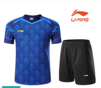 เสื้อแบดมินตัน2023ฤดูร้อน Li Ning ใหม่แห้งเร็วดูดซับเหงื่อเสื้อกีฬาบาสเกตบอลระบายอากาศสำหรับทั้งหญิงและชายวิ่งกลางแจ้ง