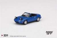 MINI GT 1:64 Mazda Miata MX-5 (NA) Mariner Blue Headlight Up Diecast Model Car