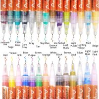 【hot】 1Pcs Paint 28 colors 0.5MM Extra-Fine Markers Glass Wood Canva Supplies