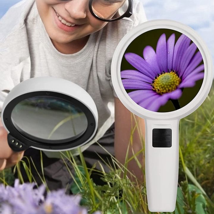 handheld-magnifying-glass-30x-double-layer-110mm-illuminated-reading-magnifying-glass-with-led-light