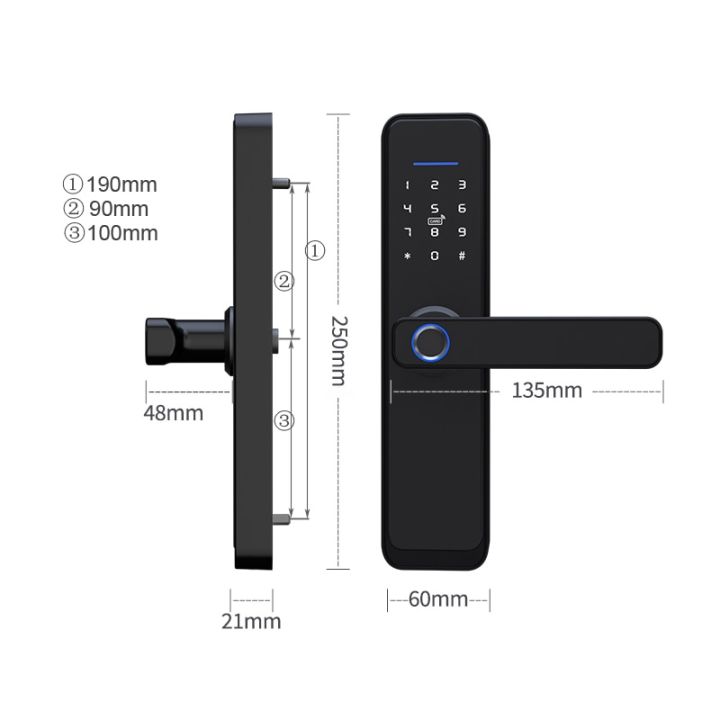 ประตูล็อคอัจฉริยะลายนิ้วมือ-x2-wifi-bluetooth-tt-lock-แอปรีโมทคอนโทรลสนับสนุนวิธีปลดล็อค5