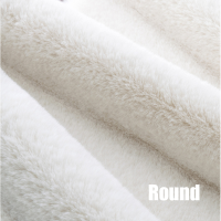 Furry Round Childrens Rugs For Bedroom Kids Girl Hairy Floor Mat Decor Modern Faux Fur White Small Carpet In The Living Room