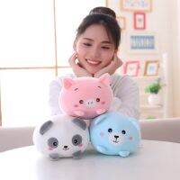 Super Soft Animal Cartoon Pillow 20cm Cute Fat Pig Cat Bear Plush Toy Stuffed Lovely Throw Doll Kids Birthyday Gift2023