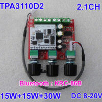 บอร์ดเครื่องขยายเสียงบลูทูธ TPA3110 Class D,30W + 2X15W 2.1แอมป์เบส DC 12-24V