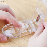 ZIBU 1 pcs pill CUTTER Splitter ครึ่งช่องเก็บของกล่องยาผู้ถือแท็บเล็ต