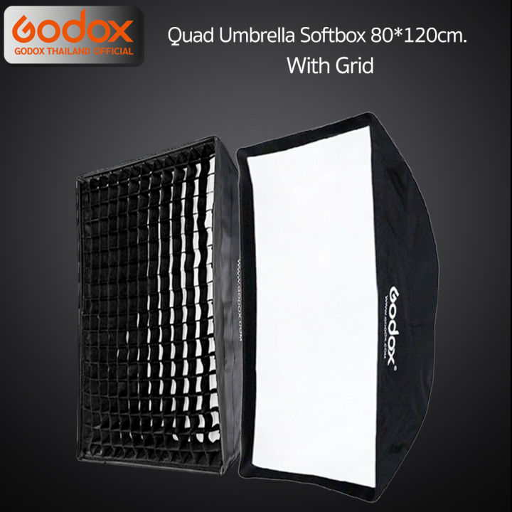 godox-softbox-sb-gusw-80-120-cm-with-grid-bowen-mount-quad-umbrella-softbox-วิดีโอ-รีวิว-live-ถ่ายรูปติบัตร