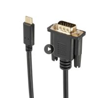 Kabel Data ighal tipe usb-c ke Vga 1.8m 1080p tipe usb-c ke Vga konversi kabel Data atau Monitor/proyektor/tv