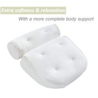 3D Bathtub Pillow Mesh Bath Pillow Spa Pillow for Hot Tub Bathtub with 6 Suction Cup US Stock